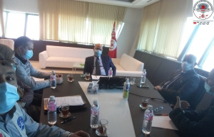 جلسة بين الهيئة التربوية التونسية لعلوم الفلك وإدارة المركز الوطني للتكنولوجيات في التربية وإدارة مدينة العلوم